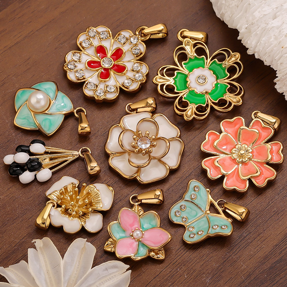 Jewelry Making Supplies Wholesale - قطعتان من الفولاذ المقاوم للصدأ المطلي