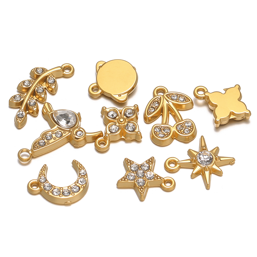 Jewelry Making 4 Year Old - 5 قطعة الفولاذ المقاوم للصدأ الزركون