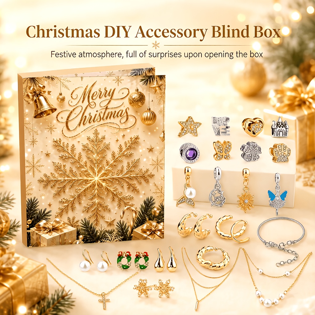 Jewelry Making Advent Calendar - 24 قطعة من مجموعة صنع الأساور