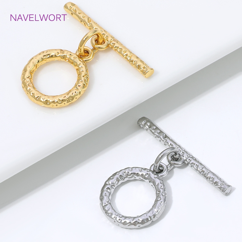 Toggle Clasp Gold - مشابك نحاسية لصناعة المجوهرات مطلية بالذهب
