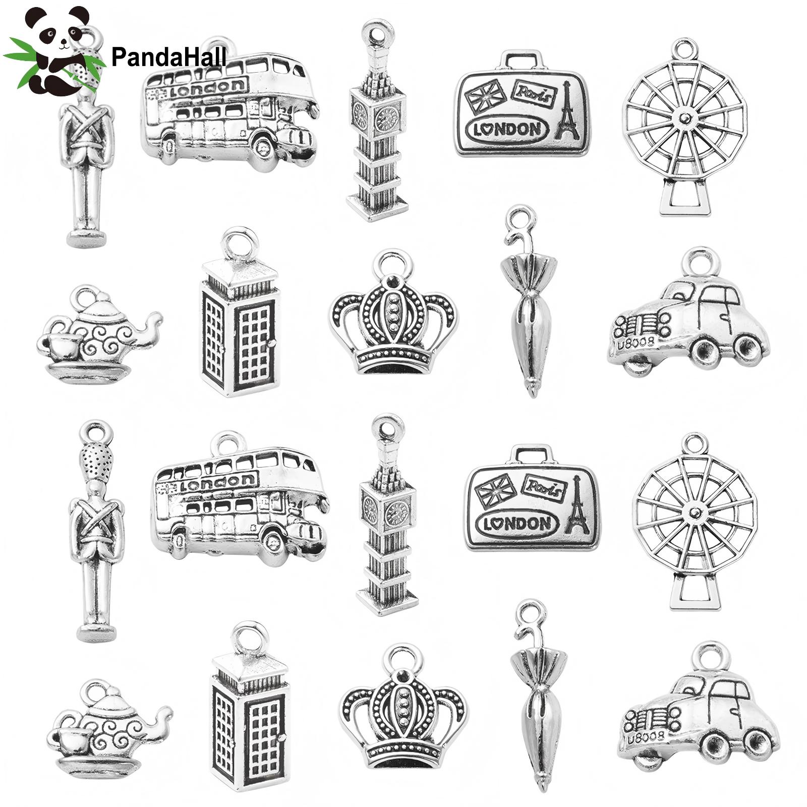 Jewelry Making London - باندا هول 100 قطعة 10 أنماط