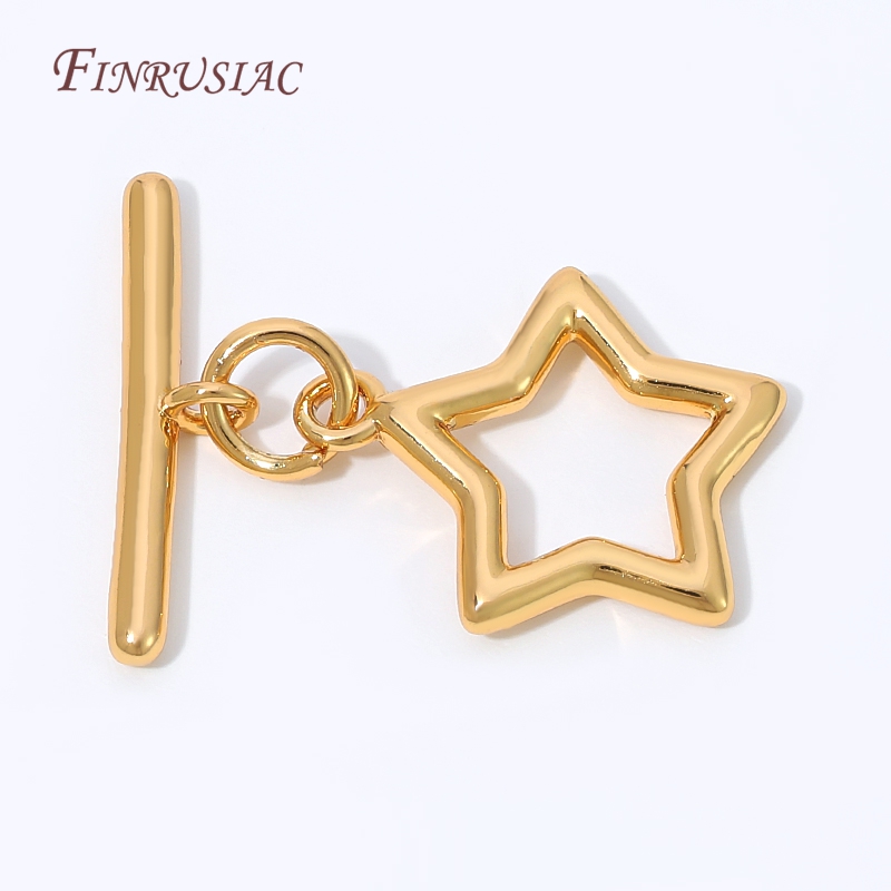 Toggle Clasp Gold - مشبك توجل على شكل نجمة مجوفة