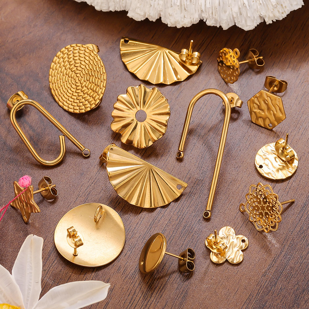 Jewelry Making Supplies Wholesale - 10 قطعة أقراط من الفولاذ المقاوم