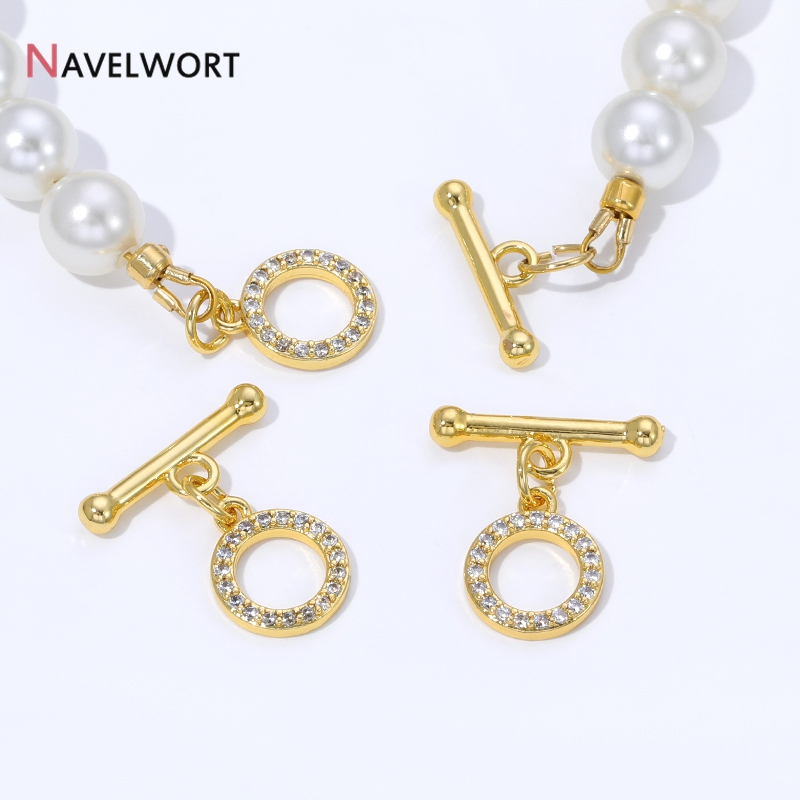 Toggle Clasp Gold - مشابك OT مطلية بالذهب عيار 18