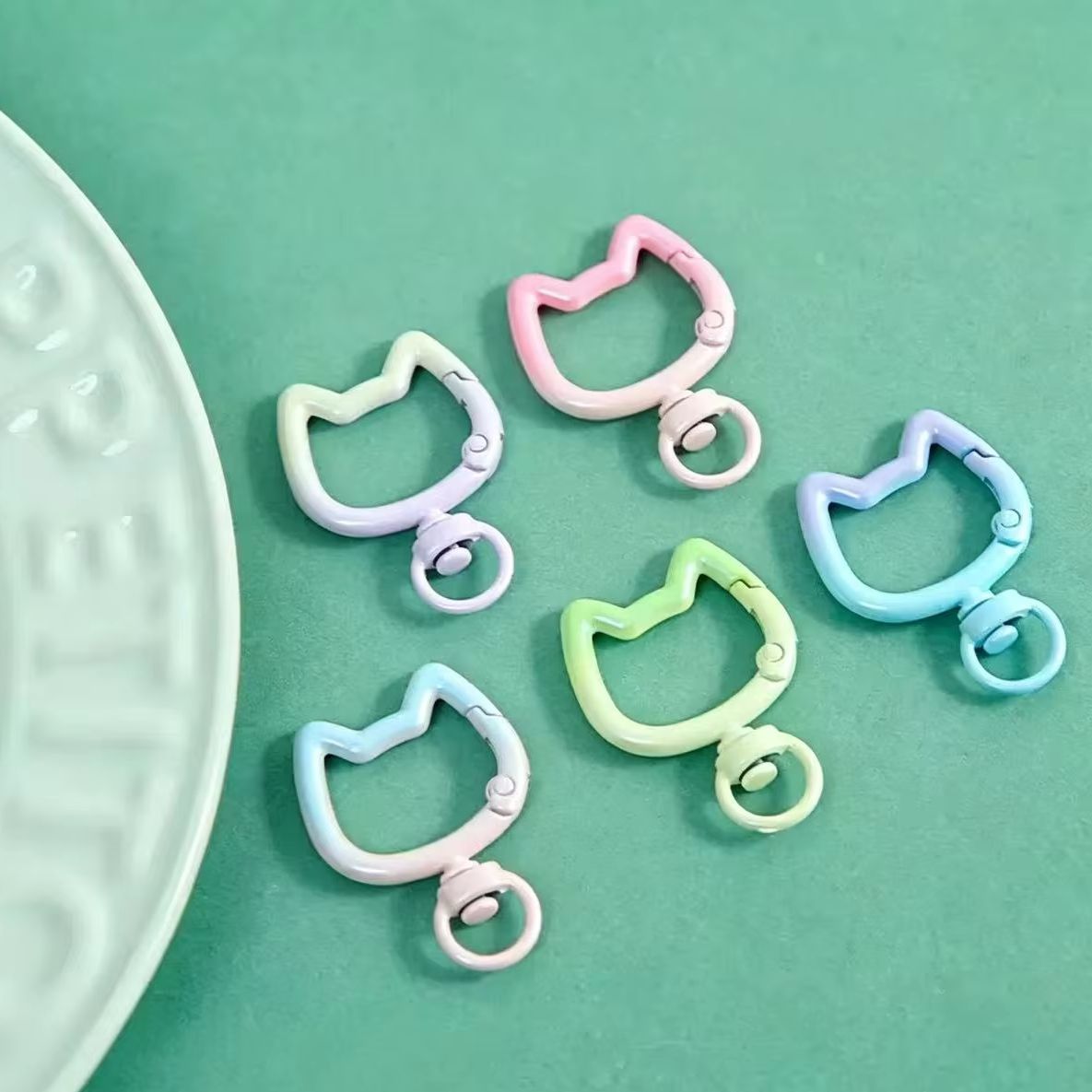Jewelry Making Hobby - 5-10 قطع سلسلة مفاتيح كارابينر بمشبك