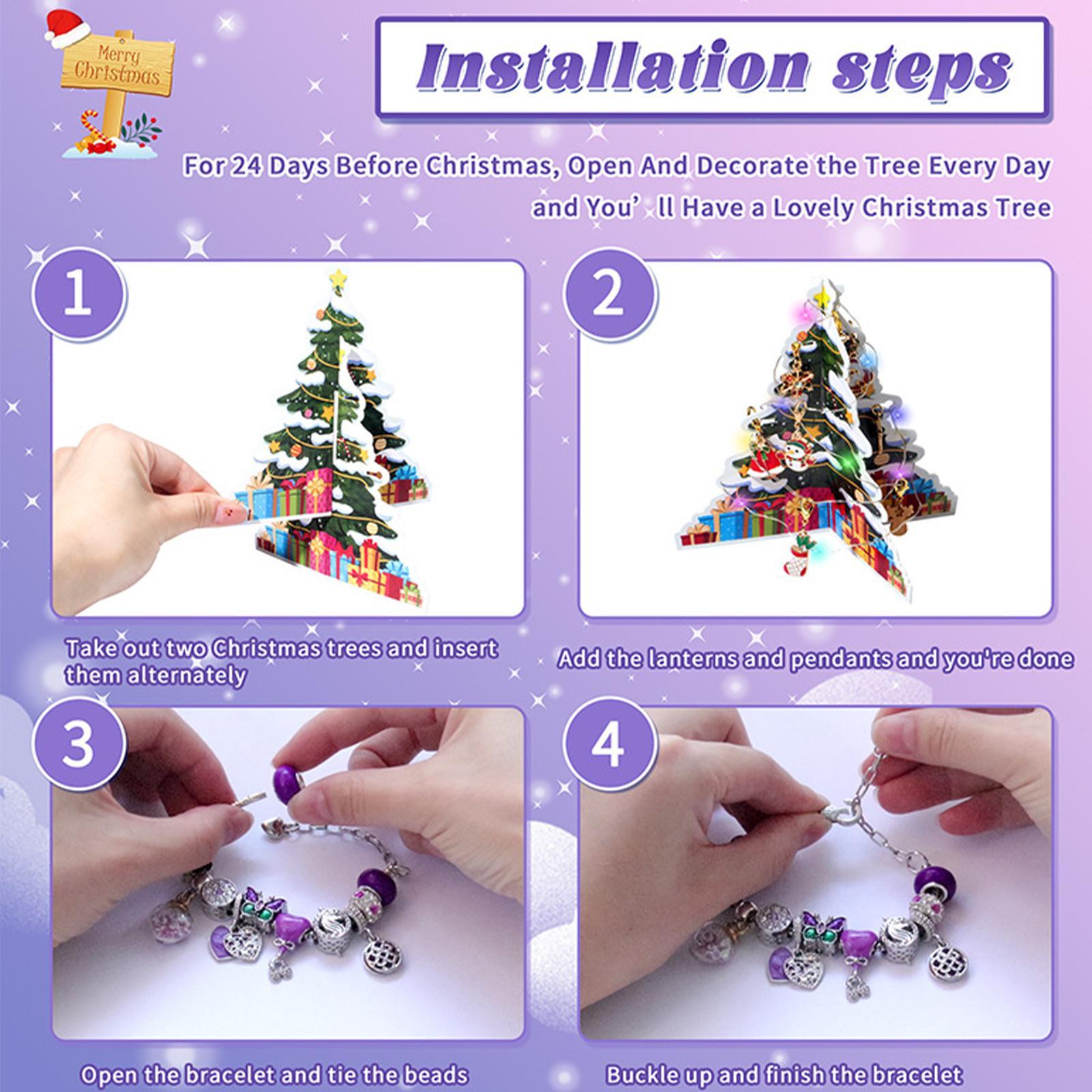 24 يوما عيد الميلاد العد التنا - مراجعة Jewelry Making Advent Calendar وسعره