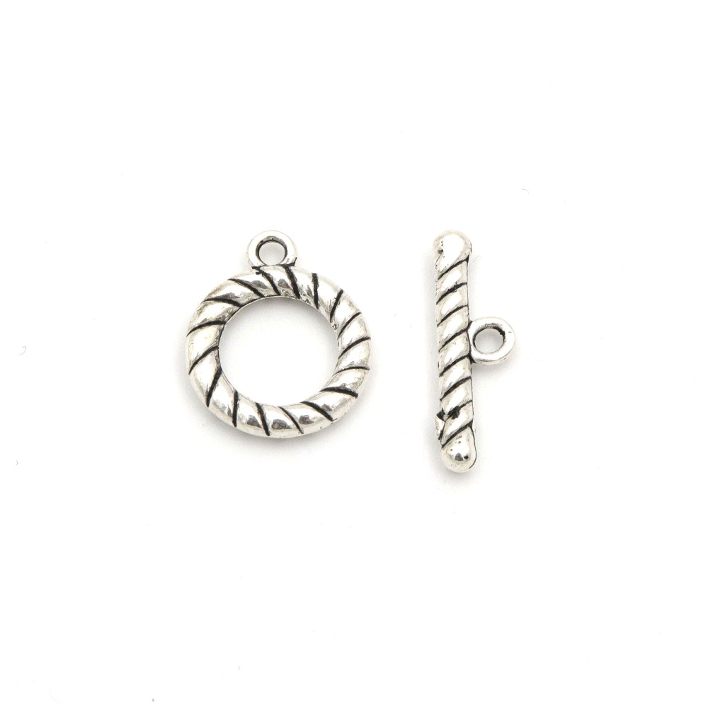 10 مجموعات الذهب لوحة فضية الل - مراجعة Toggle Clasp Gold وسعره