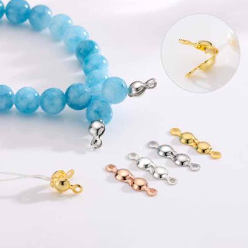4 قطع مشابك خرز طرفية من الفضة - مراجعة Jewelry Making Hobby وسعره