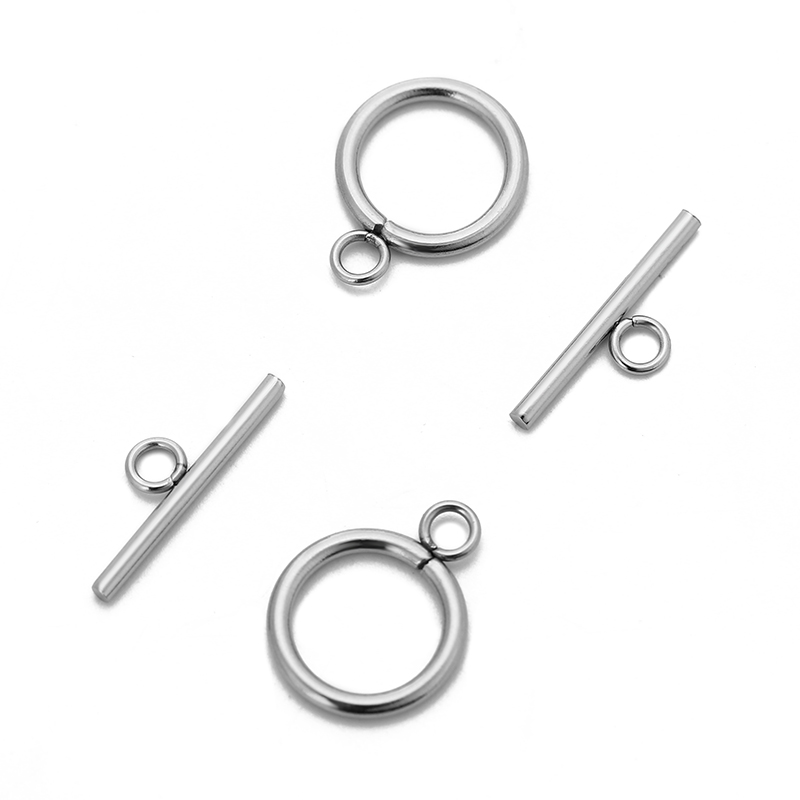 5/10 مجموعة/الحزمة الفولاذ الم - مراجعة Toggle Clasp Gold وسعره