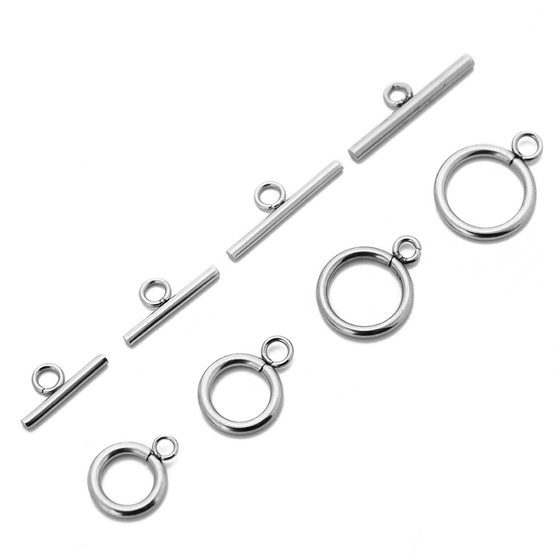 5/10 مجموعة/الحزمة الفولاذ الم - مراجعة Toggle Clasp Gold وسعره
