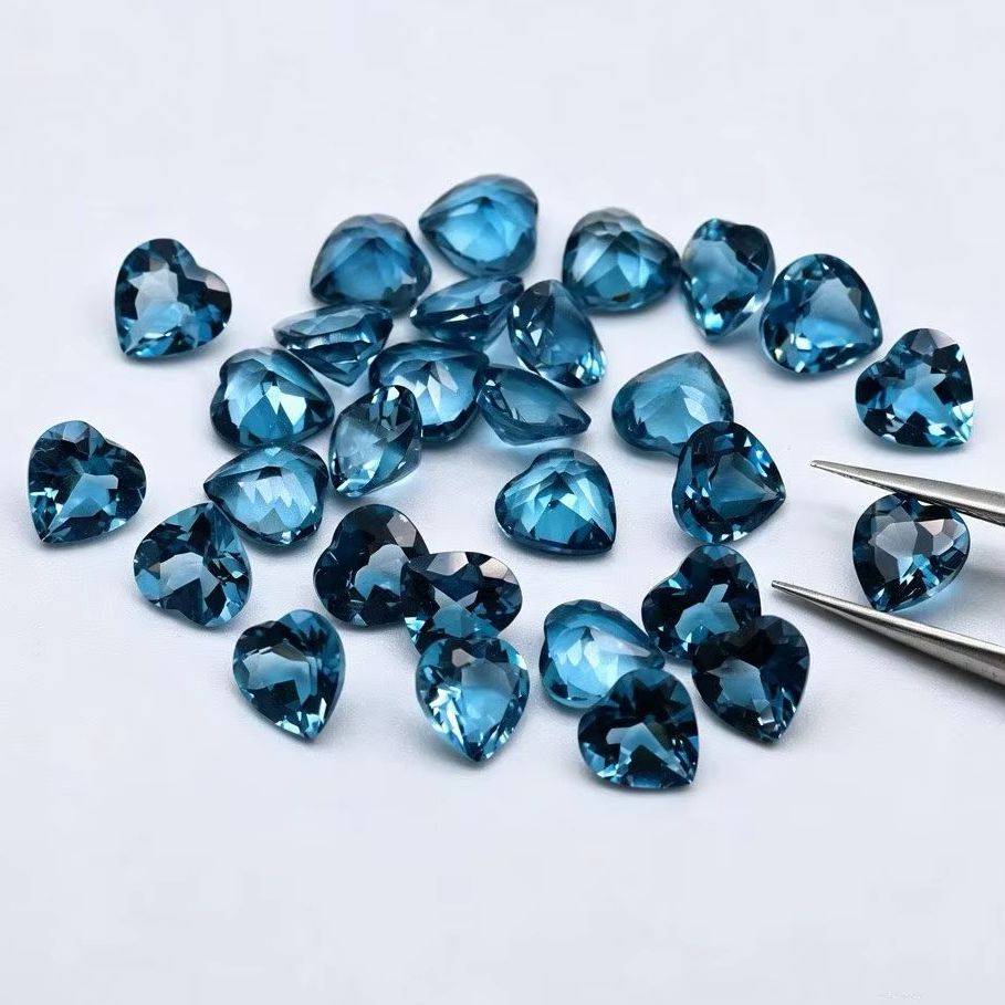 حجر التوباز الأزرق اللندني الط - مراجعة Jewelry Making London وسعره