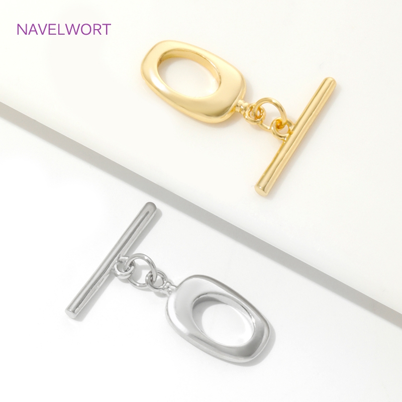 18K مطلية بالذهب النحاس غير ال - مراجعة Toggle Clasp Gold وسعره