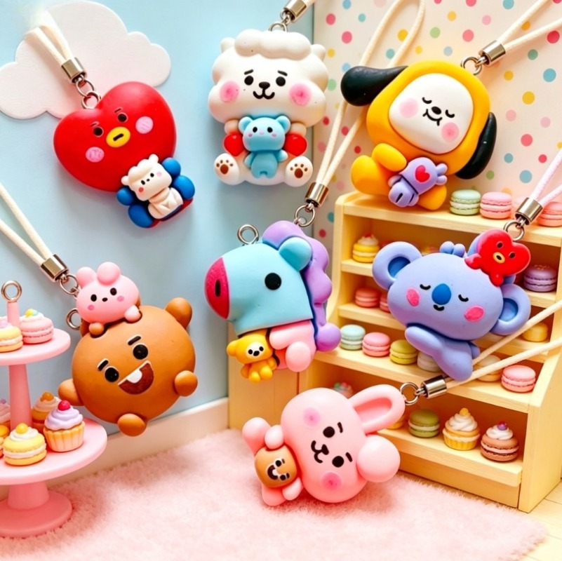 7 قطع من إكسسوارات BT21 الكرتو - مراجعة Jewelry Making Hobby وسعره