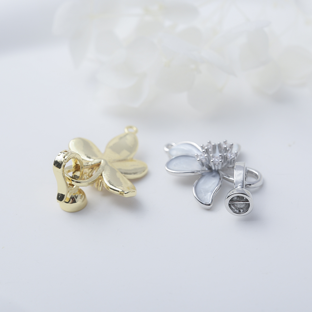 مشبك تبديل زهور مطلية بالذهب م - مراجعة Toggle Clasp Gold وسعره