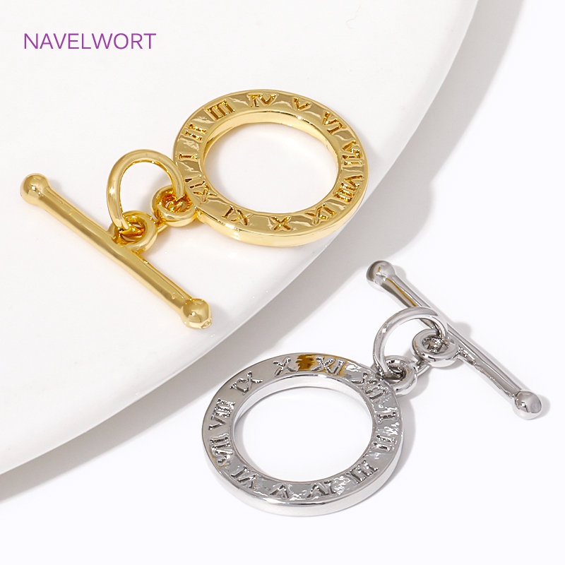 18K مطلية بالذهب موصلات OT الم - مراجعة Toggle Clasp Gold وسعره